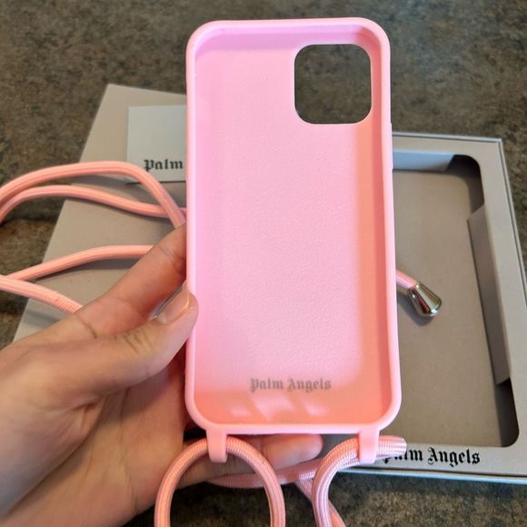 NWT IPhone 12Pro Palm Angels Teddy Bear with Tie Pink - Picture 4 of 10